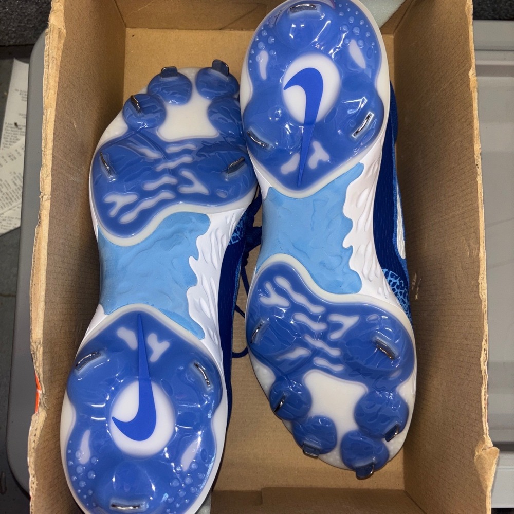 Nike Alpha Huarache Elite 4 Low Mens Baseball Cleats Hyper Royal Sz 15 - Picture 2 of 4